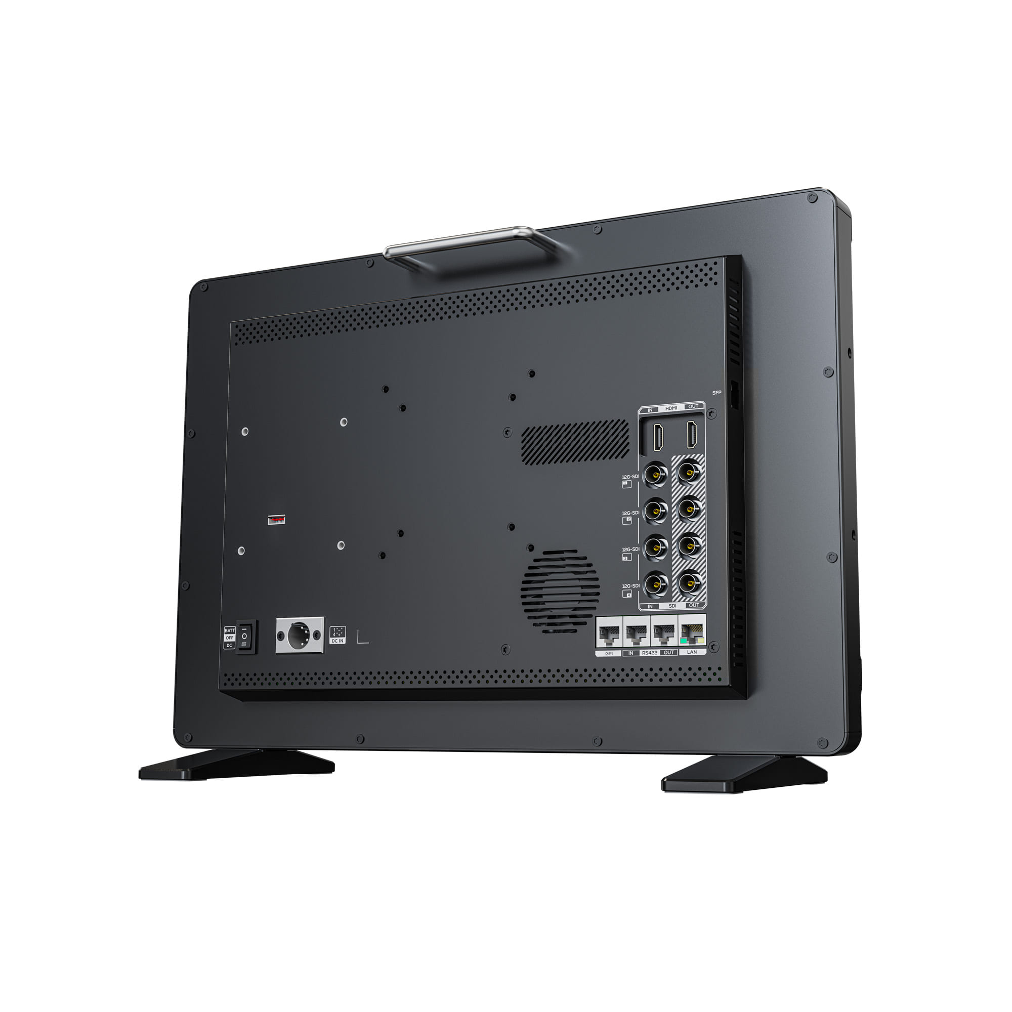 Lilliput UQ19 monitor with battery plate for field power